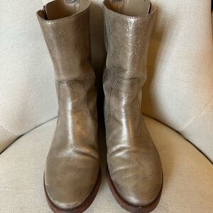 Tory Burch Gold Boots size 9